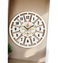 Kuyumcu Duvar Saati 40cm (Beyaz)