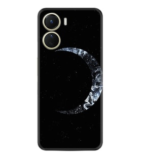 Vivo Y16 Kılıf Silikon Desen Özel Seri Yalnız Ay 1744