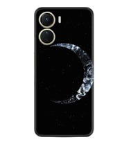 Vivo Y16 Kılıf Silikon Desen Özel Seri Yalnız Ay 1744