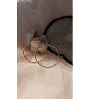 14 K kararmaz halka küpe