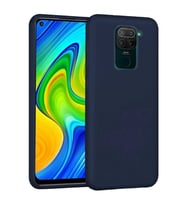 Xiaomi Redmi Note 9 İçi Kadife Silikon Kılıf Lacivert