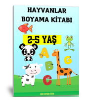 Hayvanlar Boyama Kitabı (2-5 Yaş)