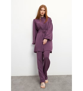 Leora Tunik Pantolon Takım - Leylak