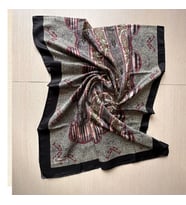 Polo Craft Soft Etnik Şerit Desen Şal (Siyah-Yeşil)