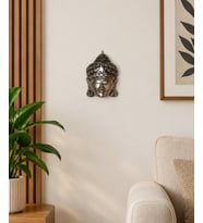Ahşap Buda Maskesi 20 cm Dekoratif Duvar Süsü Otantik Duvar Dekoru