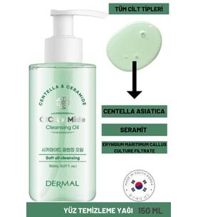 Dermal CICA x Mide Cleanser Oil Centella Asiatica ve Seramid Özlü Temizleme Yağı 150 ML