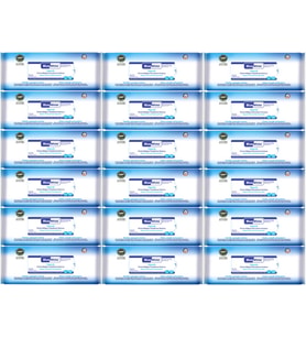 BlueWhite Yetişkin Hasta Perine Bölgesi Temizleme Mendil-Havlusu (18 li set) 50 Yaprak Hijyenik