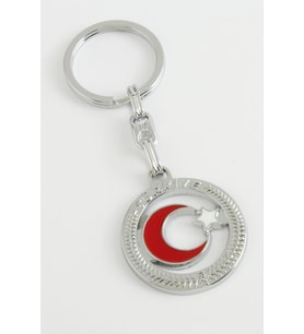 Ay Yıldız Metal Anahtarlık