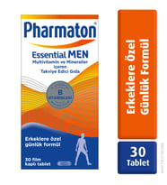 Pharmaton Essential Men 30 Tablet - Magnezyum, Vitamin B, Vitamin D, Multivitamin ve Mineraller