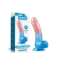 Lovetoy Dazzle Studs 20 Cm Jel Doku Flexible Realistik Eğik Penis Lv318013