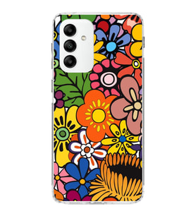 PrintiFy Samsung Galaxy A05s ile Uyumlu 1mm Slim Fit Retro Colors 2 Baskılı Şeffaf  Kılıf