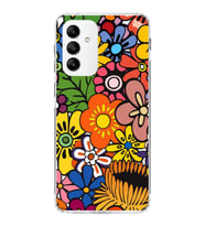 PrintiFy Samsung Galaxy A05s ile Uyumlu 1mm Slim Fit Retro Colors 2 Baskılı Şeffaf  Kılıf