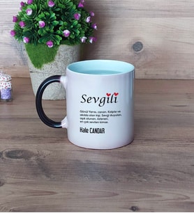 Sevgiliye Hediye Kupa Bardak Sihirli Sevgililer Günü Hediyesi