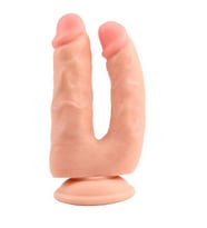 Lilitu Shop İki Uçlu Vantuzlu Realistik Çatal Dildo