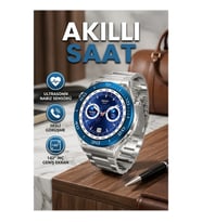 Akıllı Saat 1.62 İnç Nabız Sensörlü Sesli Görüşmeli Çok Renkli Kordon Seçenekli