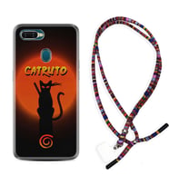 Oppo A5S A15 A16 A54 A55 A73 A74 Kılıf Boyun Asklı Rasta Silikon Catrudo 1679