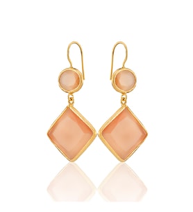 Kadir Jewellery 22 Ayar Altın Kaplama Kadın Sallantılı Küpe -El İşçiliği Ve Hipoalerjenik Küpe