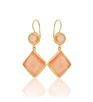 Kadir Jewellery 22 Ayar Altın Kaplama Kadın Sallantılı Küpe -El İşçiliği Ve Hipoalerjenik Küpe