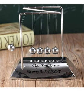 Kişiye Özel Gri Newton Denge Topları