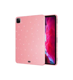 iPad Pro 11 2018 Uyumlu Simli Parlak Görünümlü Zore Tablet Koton Kılıf (Pembe)