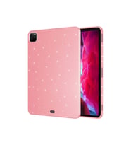 iPad Pro 11 2018 Uyumlu Simli Parlak Görünümlü Zore Tablet Koton Kılıf (Pembe)