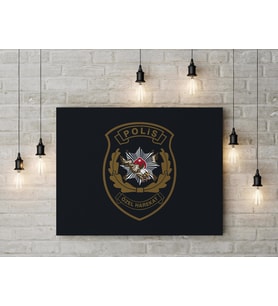 Polis Özel Harekat Logosu Kanvas Tablo 40x55cm 