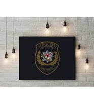 Polis Özel Harekat Logosu Kanvas Tablo 40x55cm 