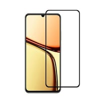 Realme C61 Uyumlu 5D Glass Temperli Cam Ekran Koruyucu (Siyah)
