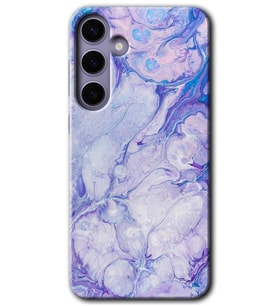 Galaxy S24 Plus Kılıf HD Desen Baskılı Kılıf - Spots Lilac