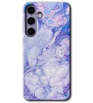 Galaxy S24 Plus Kılıf HD Desen Baskılı Kılıf - Spots Lilac