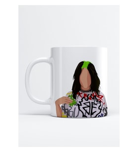 Billie Eilish Baskılı Porselen Kupa Bardak