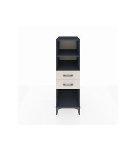 Kronos Dolap 2 Raflı 2 Çekmeceli 44x59x134 Antrasit-Aytaşı
