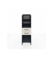 Kronos Dolap 2 Raflı 2 Çekmeceli 44x59x134 Antrasit-Aytaşı