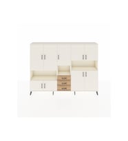 Arges Dolap 13 Raflı 3 Çekmeceli 9 Kapaklı 220x30x163 Aytaşı-Aytaşı/Çam