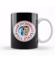 Facebook Mark Zuckerberg All Star Converse Logo Kupa Bardak Porselen