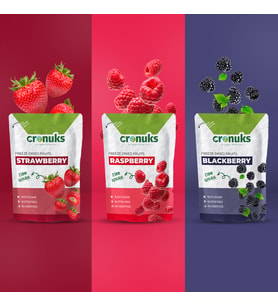 Freeze Dried 3'lü Smoothie Paket Böğürtlen - Ahududu - Çilek