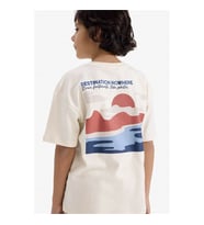Defacto Oversize Baskılı Ekru Erkek Çocuk T-Shirt G6987A8/ER99