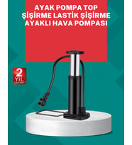 Manuel Ayak Pompası Extra Güçlü Lastik Şişirme Pompası