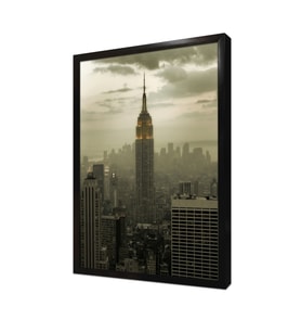 New York Gece Çerçeveli Mdf Tablo