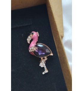 Feniks Flamingo Broş ve Yaka İğnesi