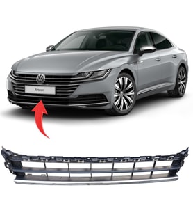Arteon Ön Tampon Orta Izgara Kromu İle Birlikte 2017- 3G8853677