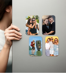Kişiye Özel Ahşap Fotoğraflı UV Baskılı Magnet