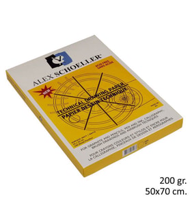 Alex Schoeller Teknik Resim Kağıdı 200 gr. 50x70 cm. 25'li Paket 