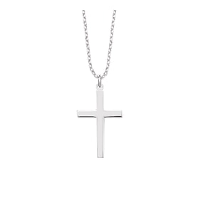 Gümüş Erkek Cross Kolye