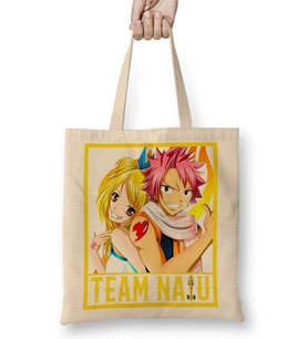 Fairy Tail Team NaLu Natsu Lucy Bez Çanta Uzun Saplı
