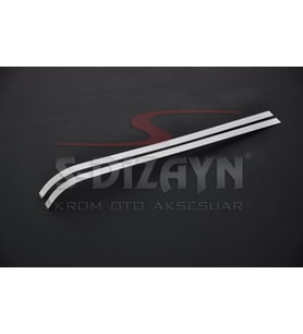 Peugeot Partner Uyumlu Tepee Krom Sürgülü Kapı Çıtası 2 Parça 2008-2018