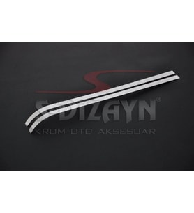 Drs Tuning Peugeot Partner Uyumlu Tepee Krom Sürgülü Kapı Çıtası 2 Parça 2008-2018