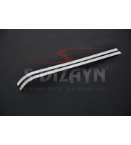 Drs Tuning Peugeot Partner Uyumlu Tepee Krom Sürgülü Kapı Çıtası 2 Parça 2008-2018