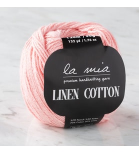 La Mia Linen Cotton Açık Pembe El Örgü İpi - L185 - 33875