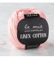 La Mia Linen Cotton Açık Pembe El Örgü İpi - L185 - 33875